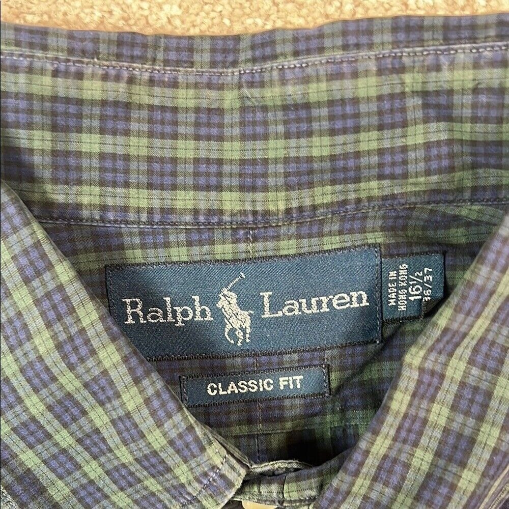 Polo Ralph Lauren Men's Blue Checkered‎ Shirt - Picture 3 of 7